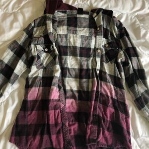 Zumiez Ombré Hooded Flannel